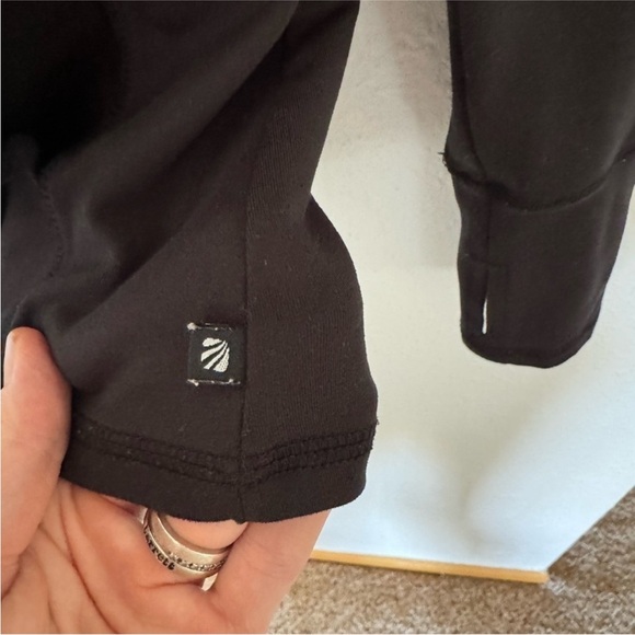 Marika Fitted Zip Up Athletic Jacket Black Size Medium - Picture 6 of 8